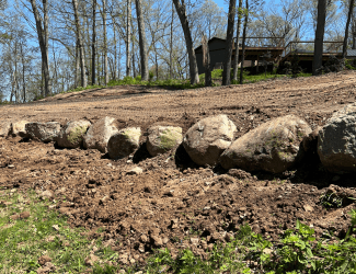 Land clearing in progress